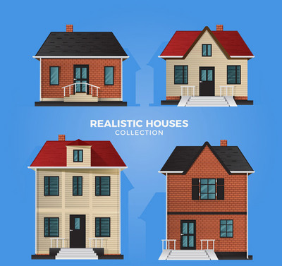 矢量建筑景觀 勾勒房屋之美，呈現(xiàn)整潔與逼真的視覺(jué)藝術(shù)